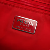 Prada Tessuto Plastic Schultertasche aus rotem Nylon
