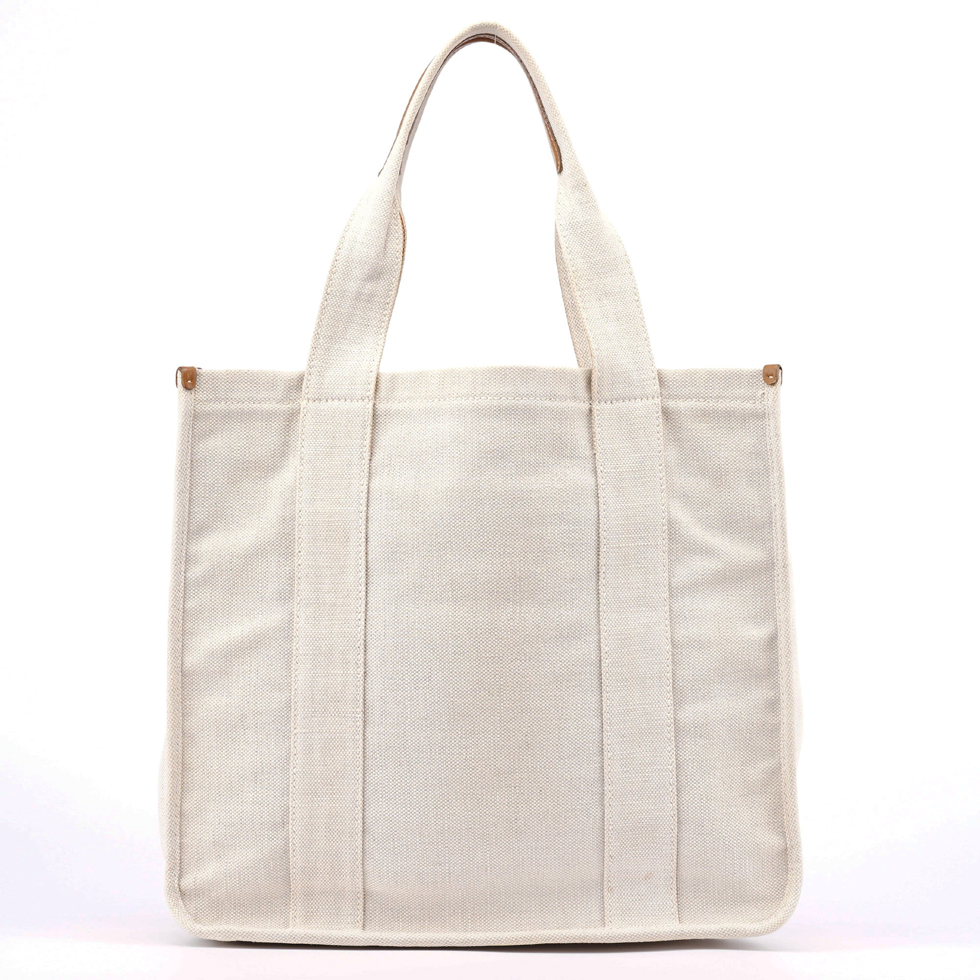 Prada Printemps 1999 Sac cabas Canapa en toile beige
