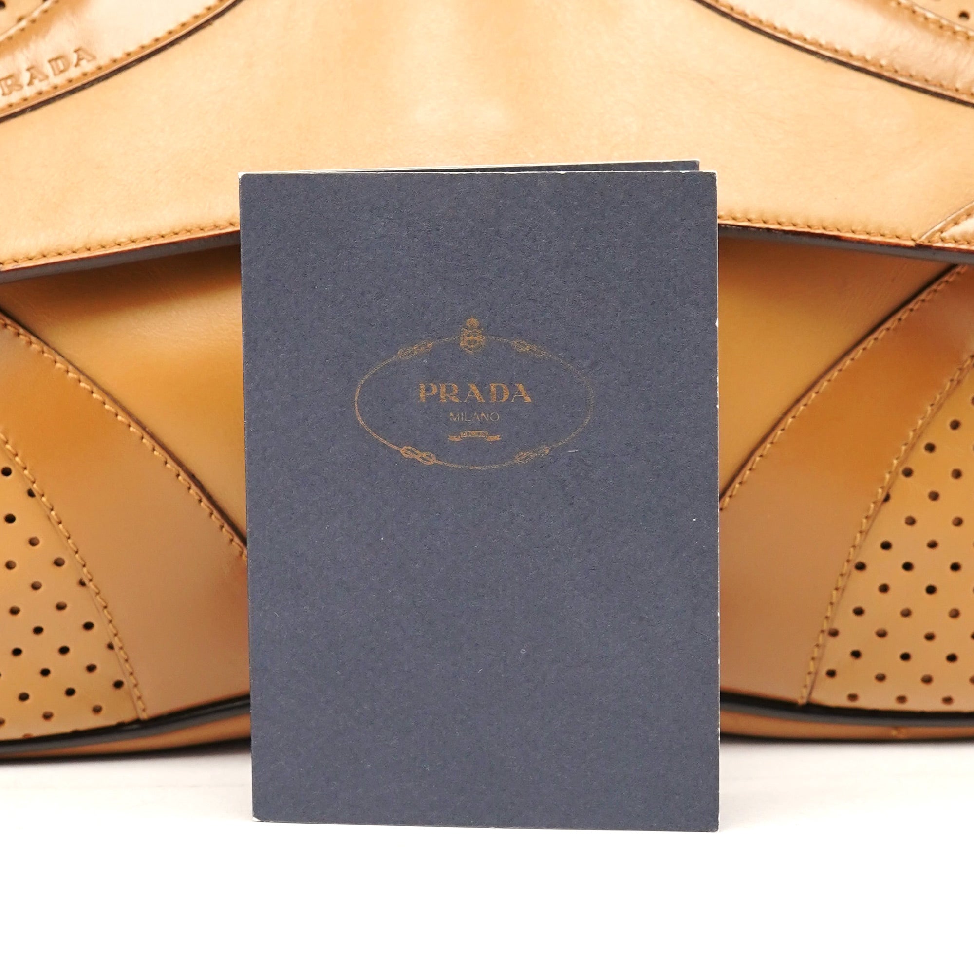 Prada Spring 2000 Beige Calfskin Hobo Shoulder Bag