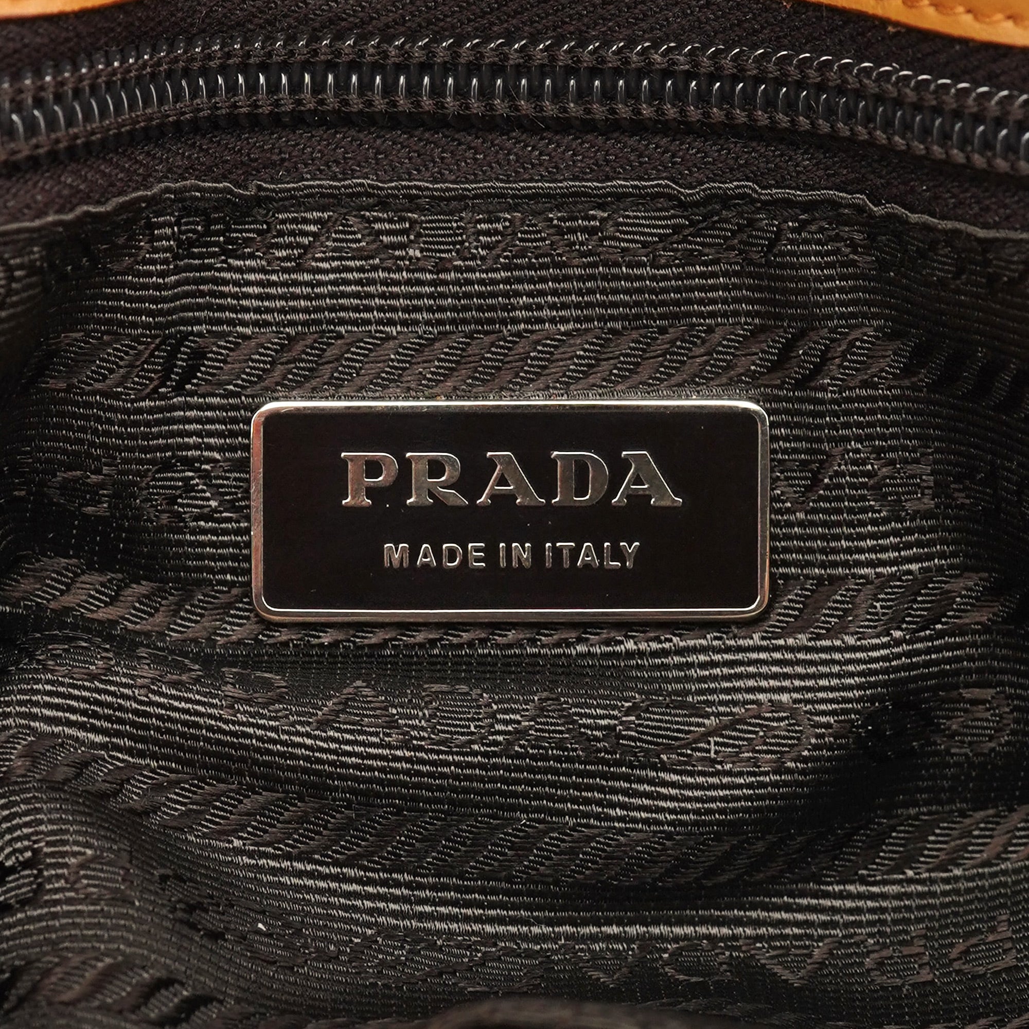 Prada Spring 2000 Beige Calfskin Hobo Shoulder Bag