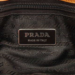 Prada Spring 2000 Beige Calfskin Hobo Shoulder Bag