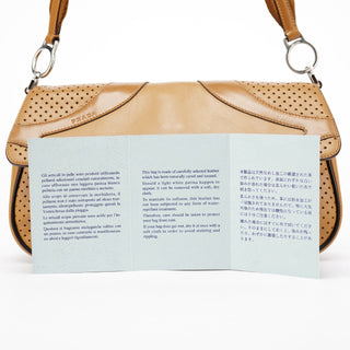 Prada Spring 2000 Beige Calfskin Hobo Shoulder Bag