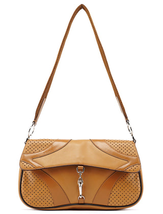 Prada Spring 2000 Beige Calfskin Hobo Shoulder Bag