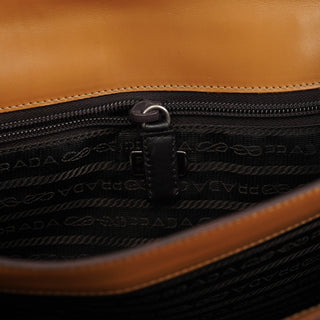 Prada Spring 2000 Beige Calfskin Top Handle Bag