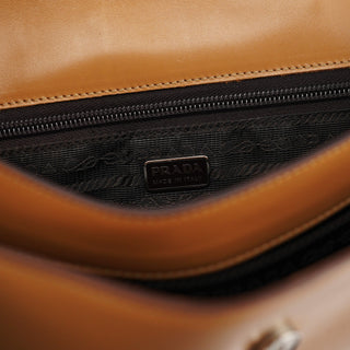 Prada Spring 2000 Beige Calfskin Top Handle Bag