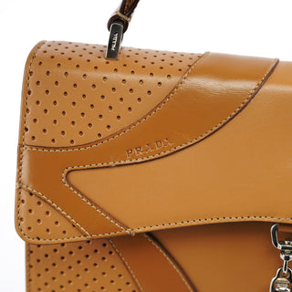 Prada Spring 2000 Beige Calfskin Top Handle Bag