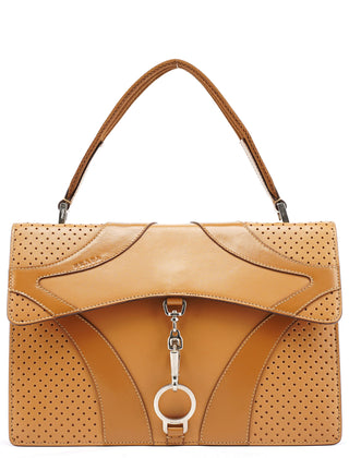 Prada Spring 2000 Beige Calfskin Top Handle Bag