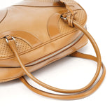 Prada Printemps 2000 Sac bowling en cuir beige