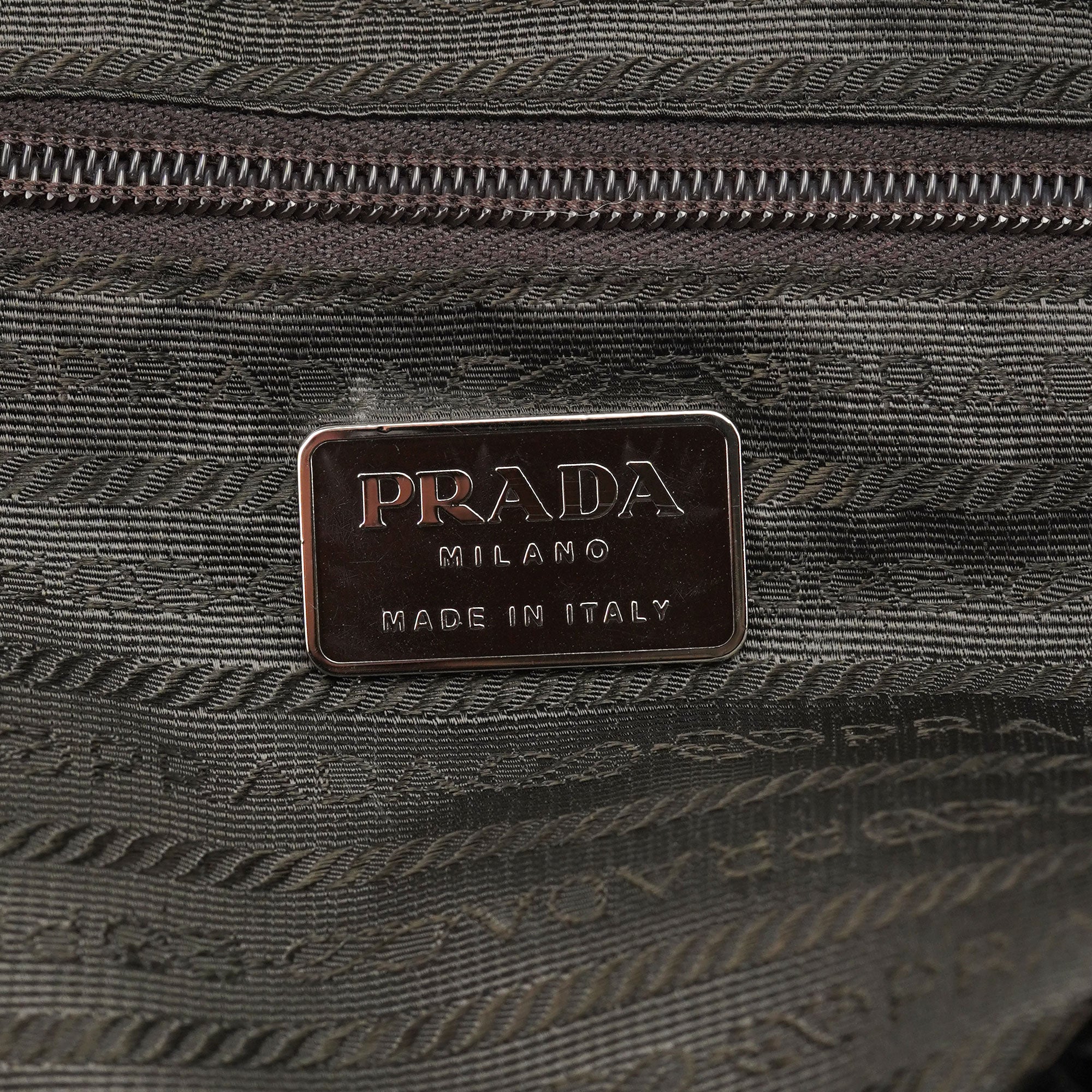 Prada Printemps 2000 Sac bowling en cuir beige