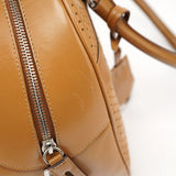 Prada Printemps 2000 Sac bowling en cuir beige