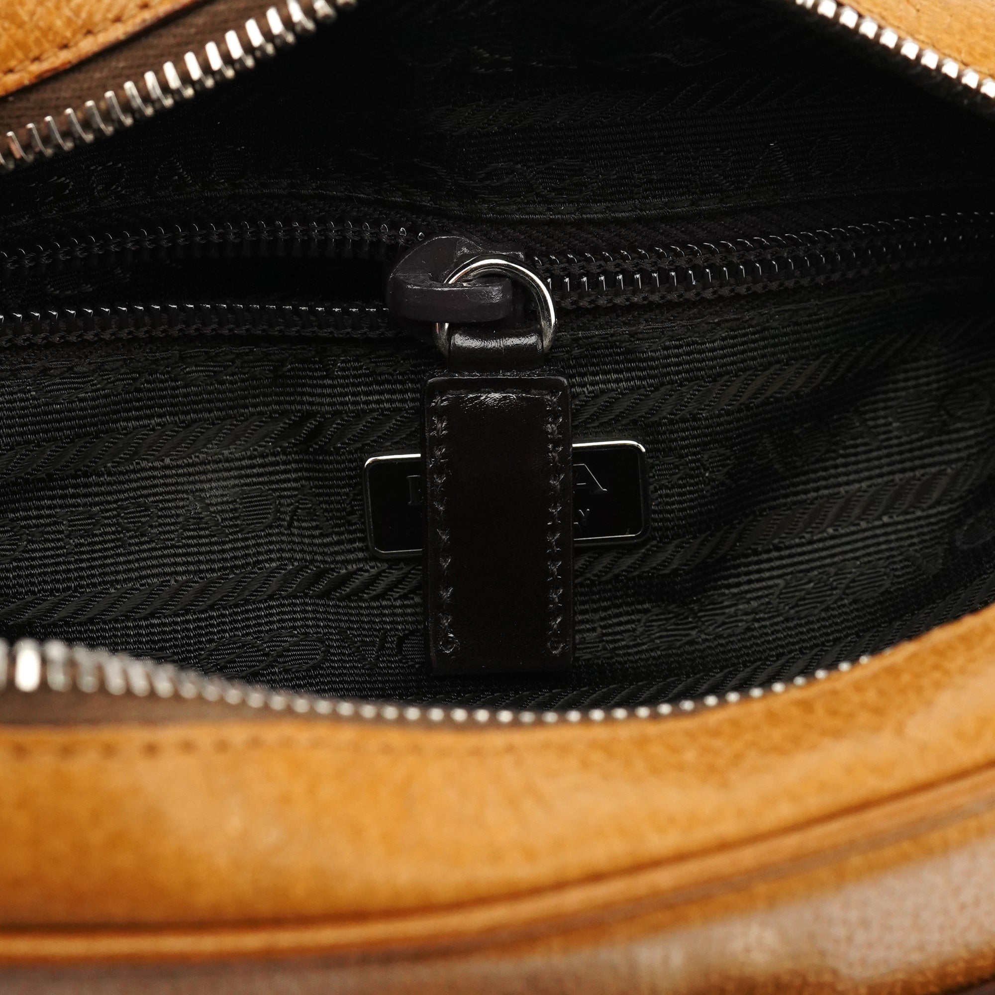 Prada Spring 2000 Beige Leather Shoulder Bag