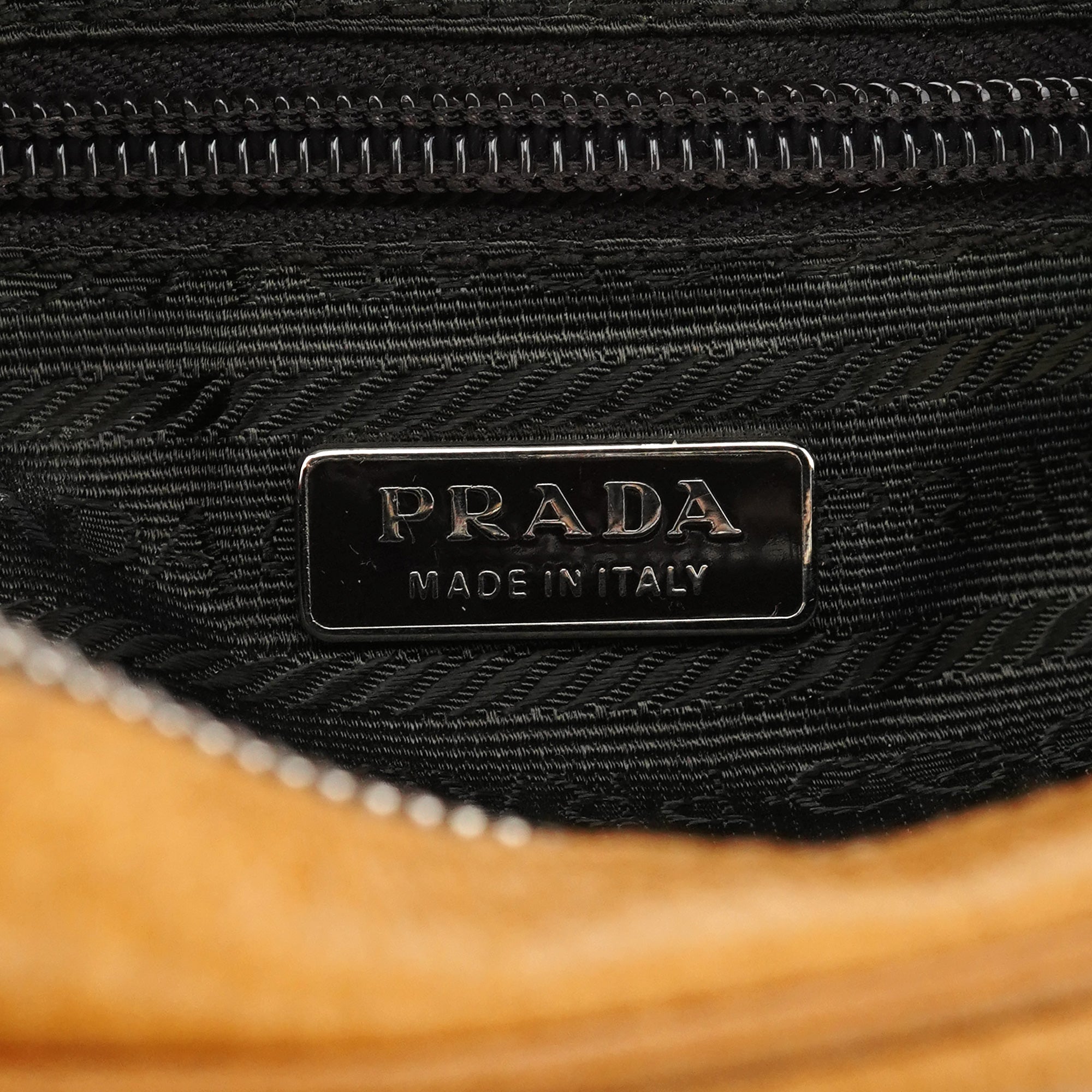 Prada Spring 2000 Beige Leather Shoulder Bag