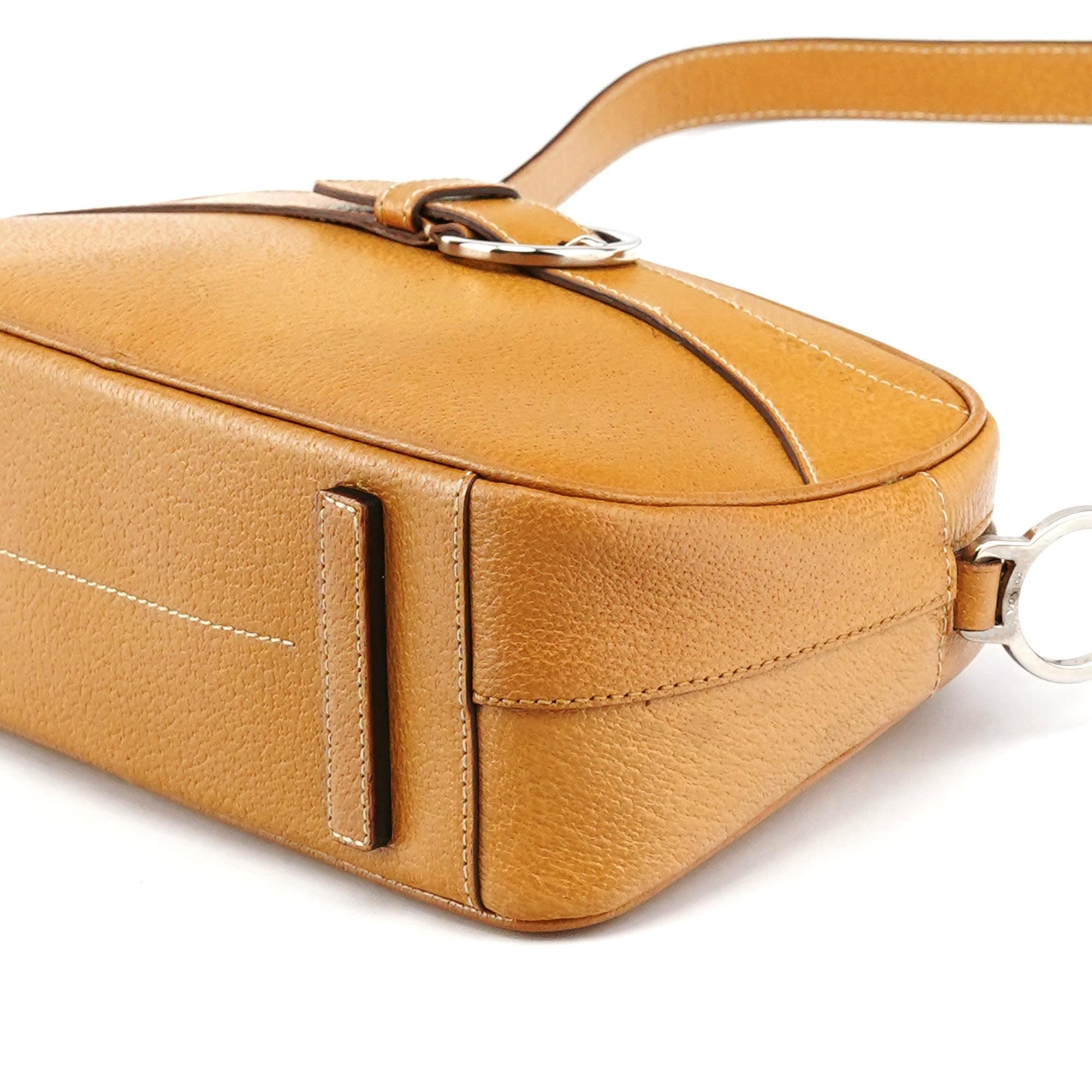Prada Spring 2000 Beige Leather Shoulder Bag