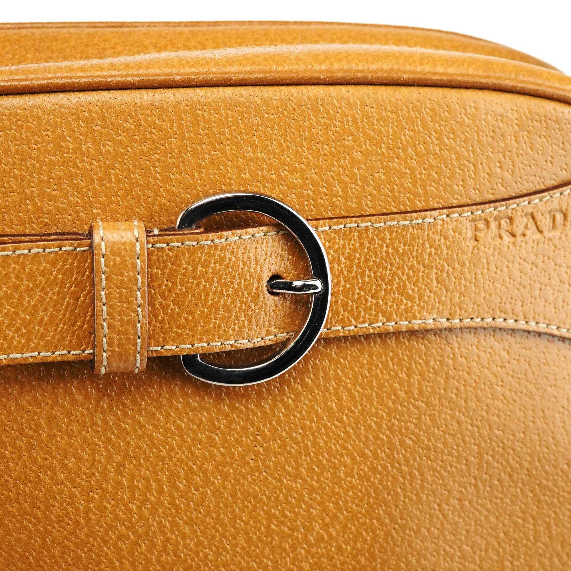 Prada Spring 2000 Beige Leather Shoulder Bag