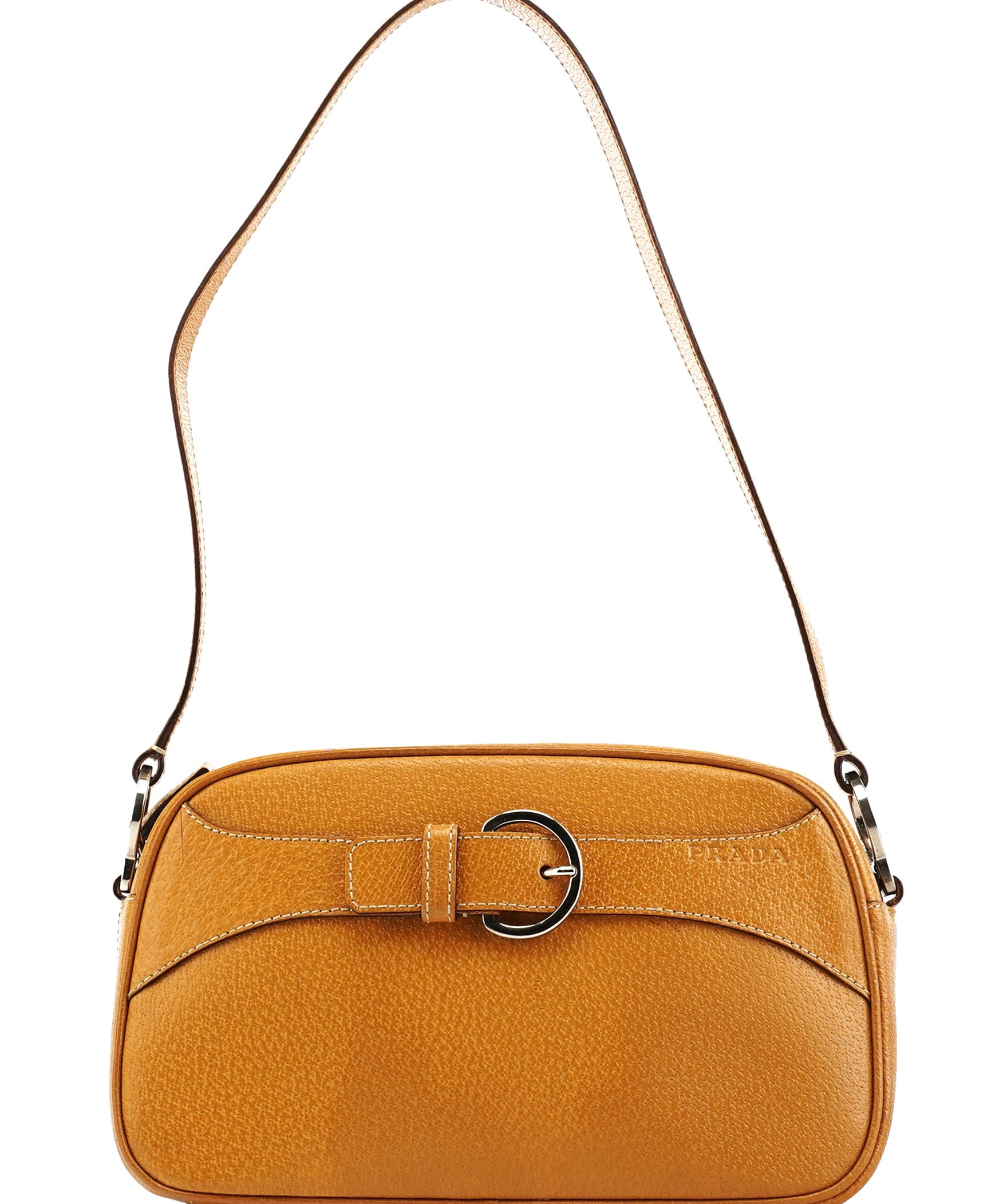 Prada Spring 2000 Beige Leather Shoulder Bag