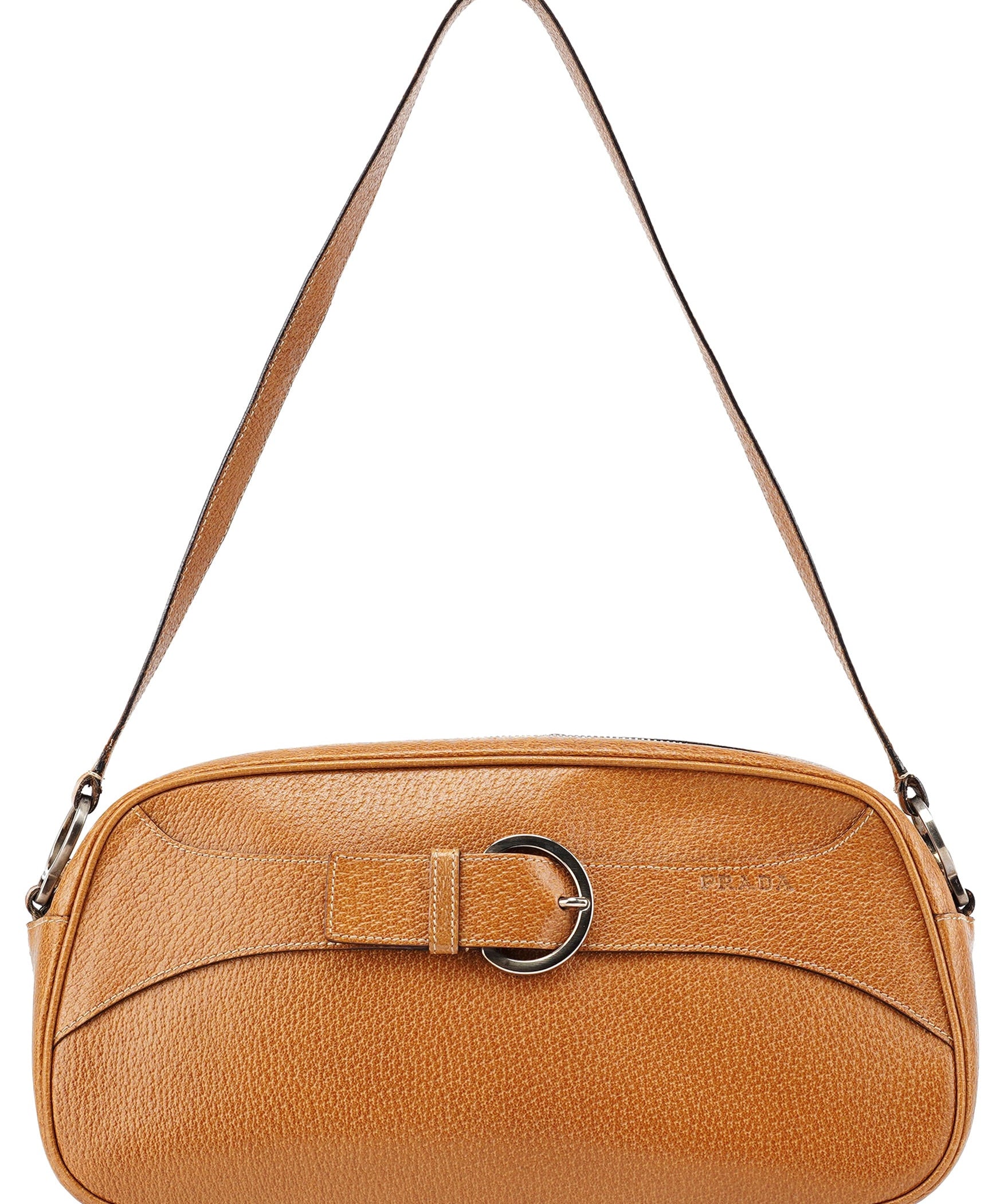 Prada Spring 2000 Brown Calfskin Hobo Bag