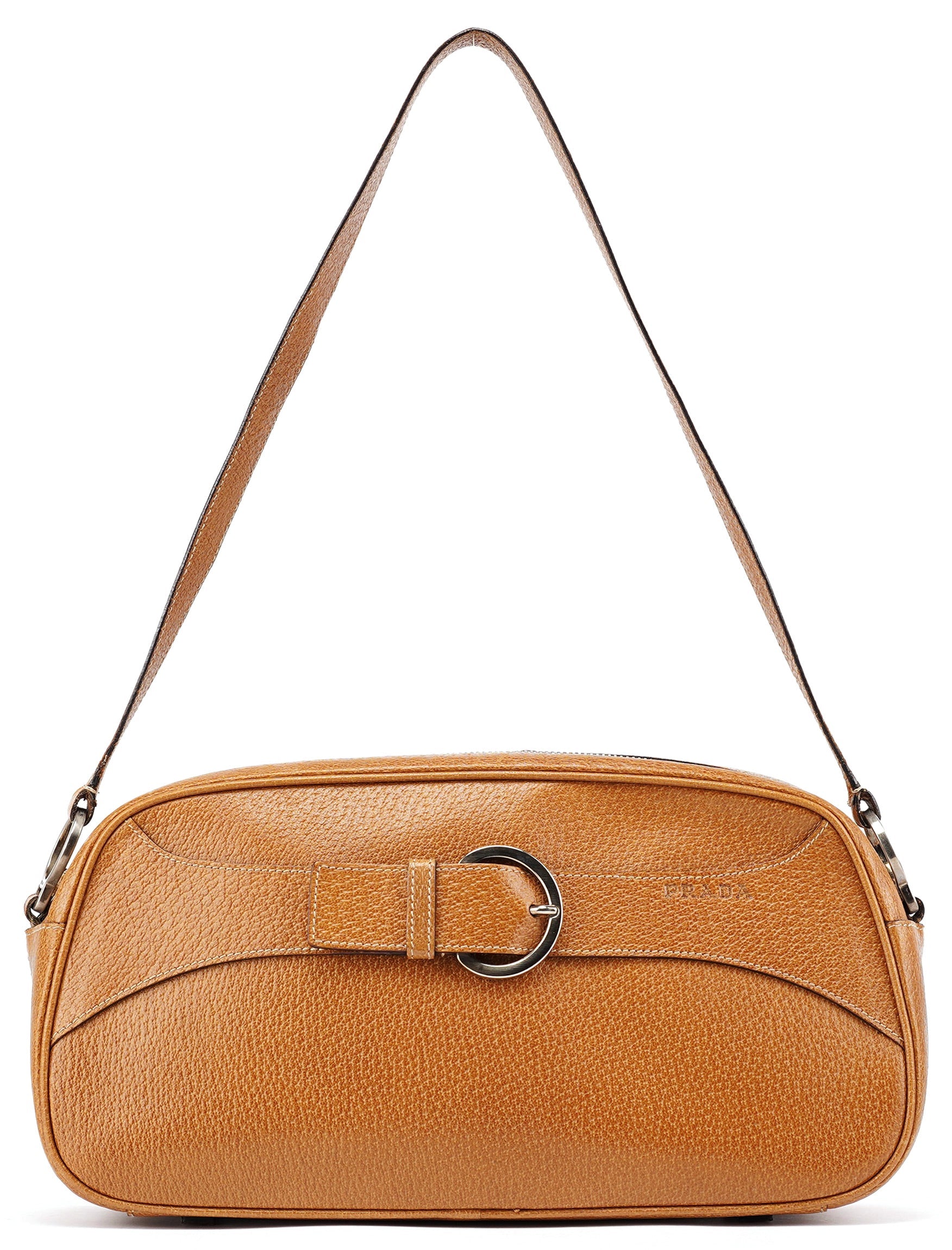 Prada Spring 2000 Brown Calfskin Hobo Bag