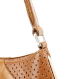 Prada Printemps 2000 Mini sac hobo en cuir de veau marron