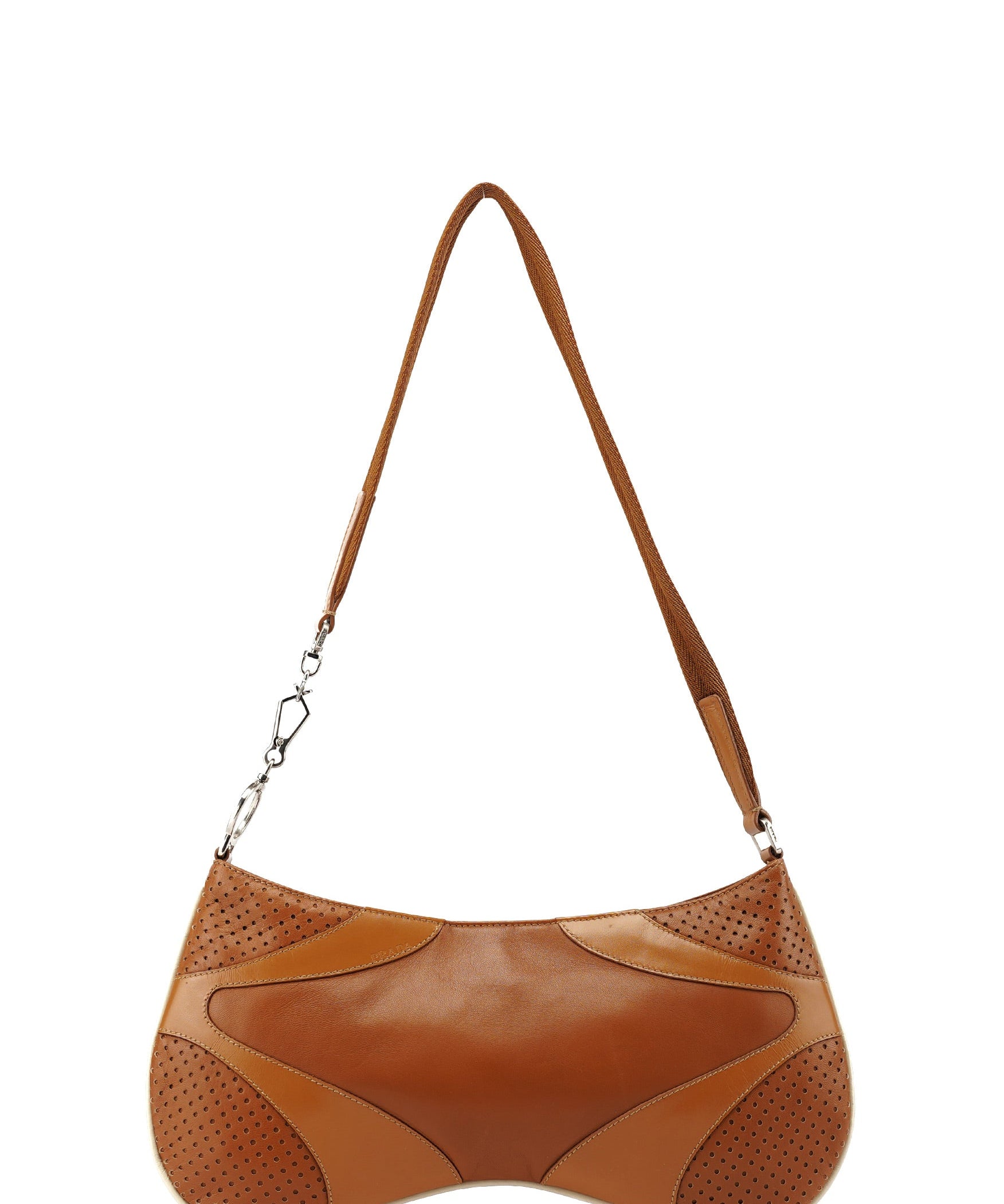 Prada Spring 2000 Brown Calfskin Mini Hobo Bag