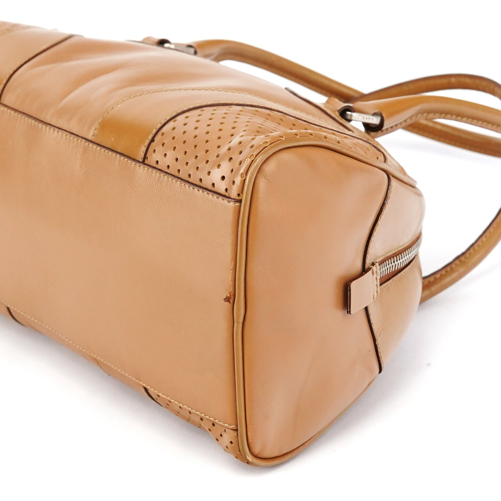 Prada Spring 2000 Light Brown Calfskin Bowling Bag