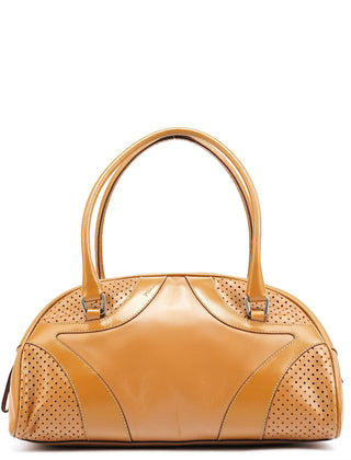Prada Spring 2000 Light Brown Calfskin Bowling Bag