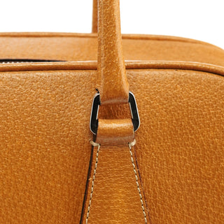 Prada Spring 2000 Light Brown Leather Bowling Bag