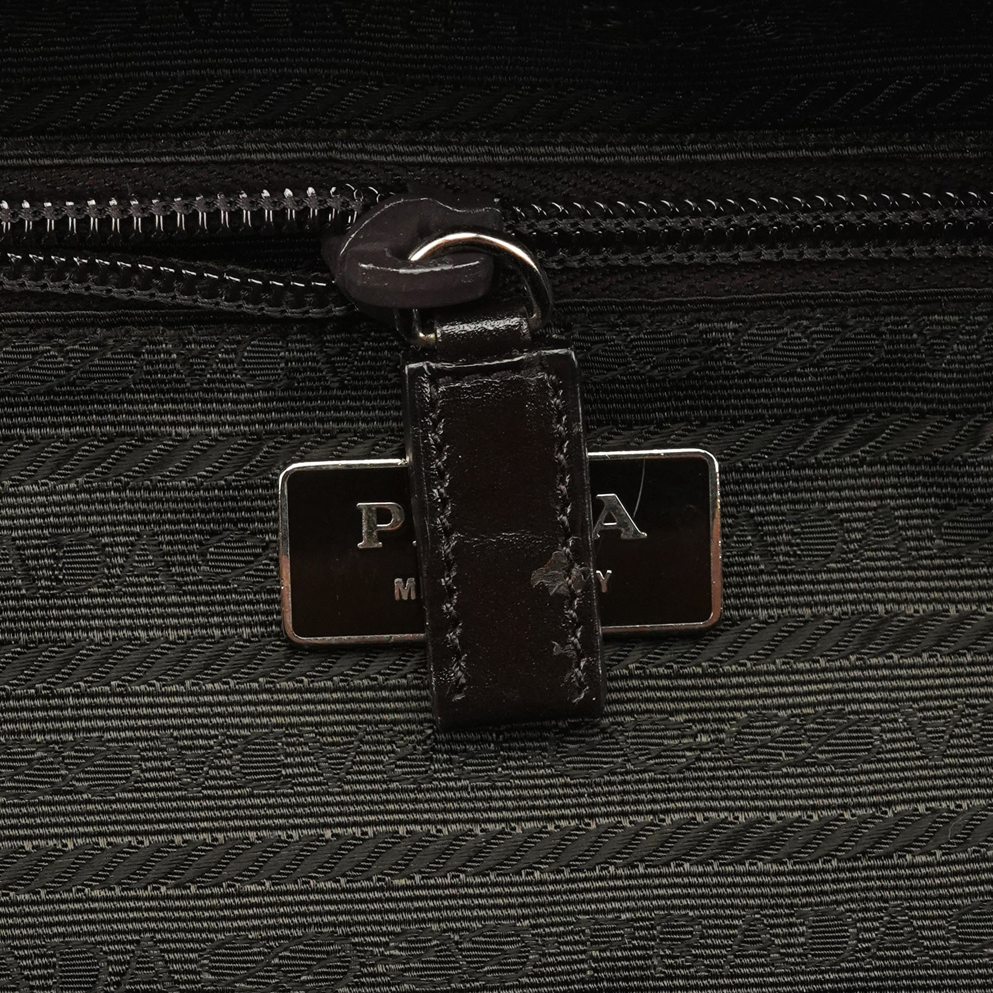 Prada Printemps 2000 Sac bowling en cuir marron clair