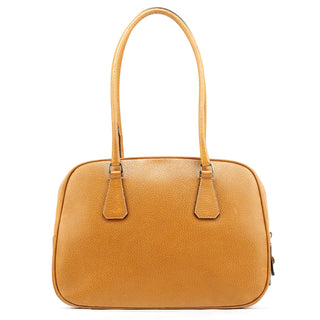 Prada Spring 2000 Light Brown Leather Bowling Bag