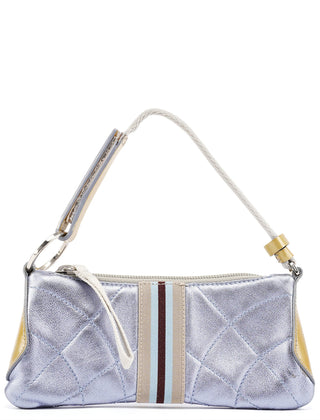 Prada Spring 2000 Metallic Blue Quilted Mini Bag