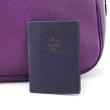 Prada Spring 2000 Purple Leather Bowling Bag