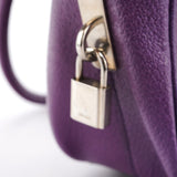Prada Spring 2000 Purple Leather Bowling Bag