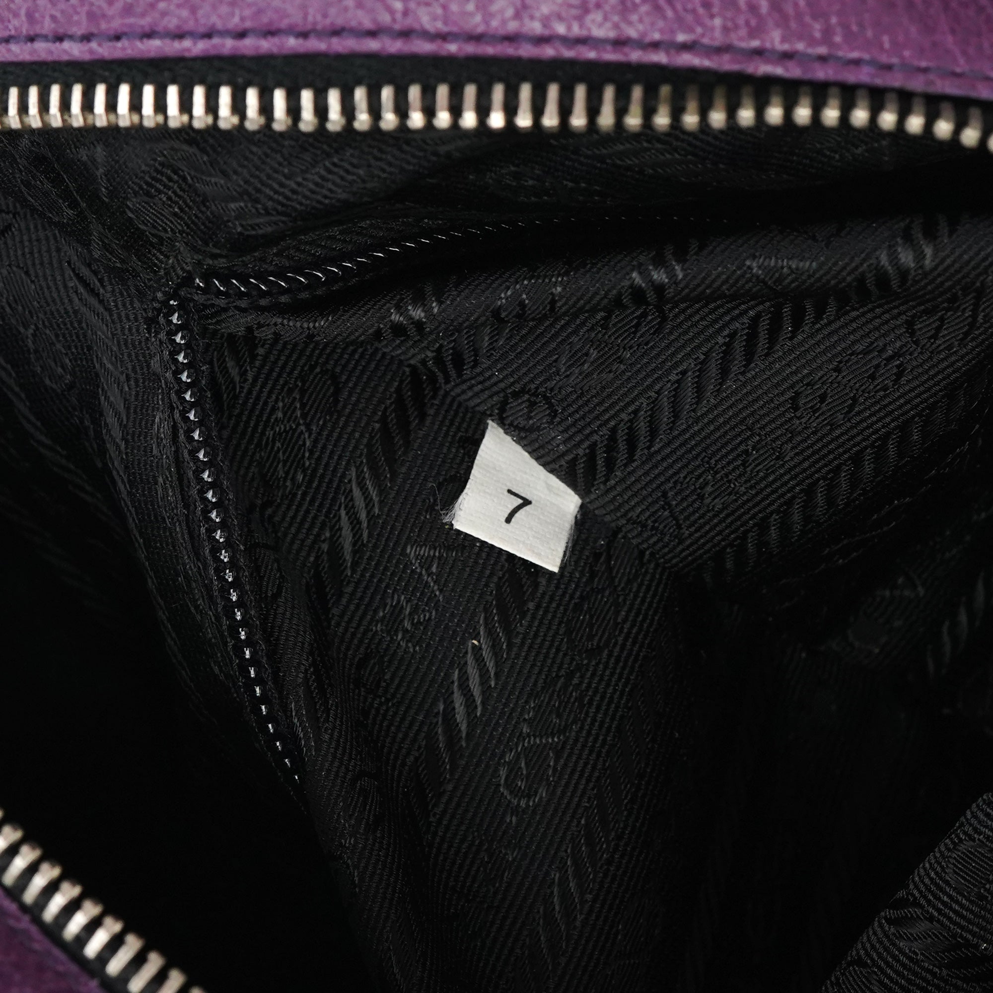 Prada Spring 2000 Purple Leather Bowling Bag