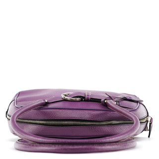 Prada Spring 2000 Purple Leather Bowling Bag