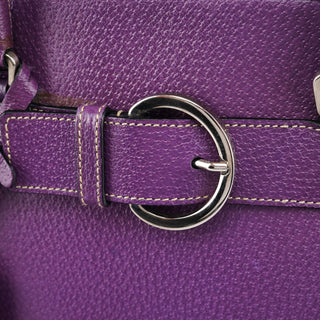 Prada Spring 2000 Purple Leather Bowling Bag
