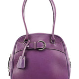 Prada Spring 2000 Purple Leather Bowling Bag