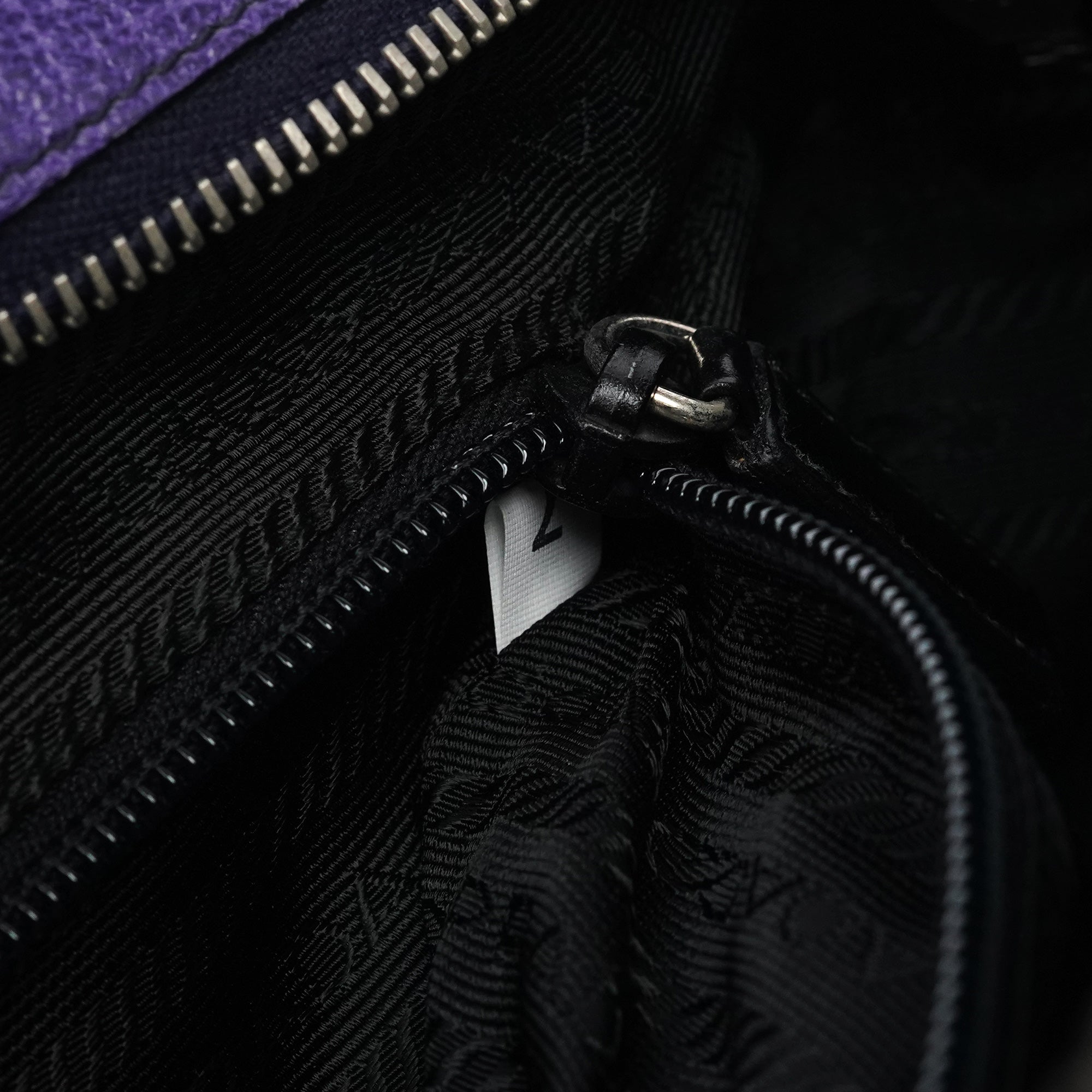 Prada Spring 2000 Purple Leather Shoulder Bag