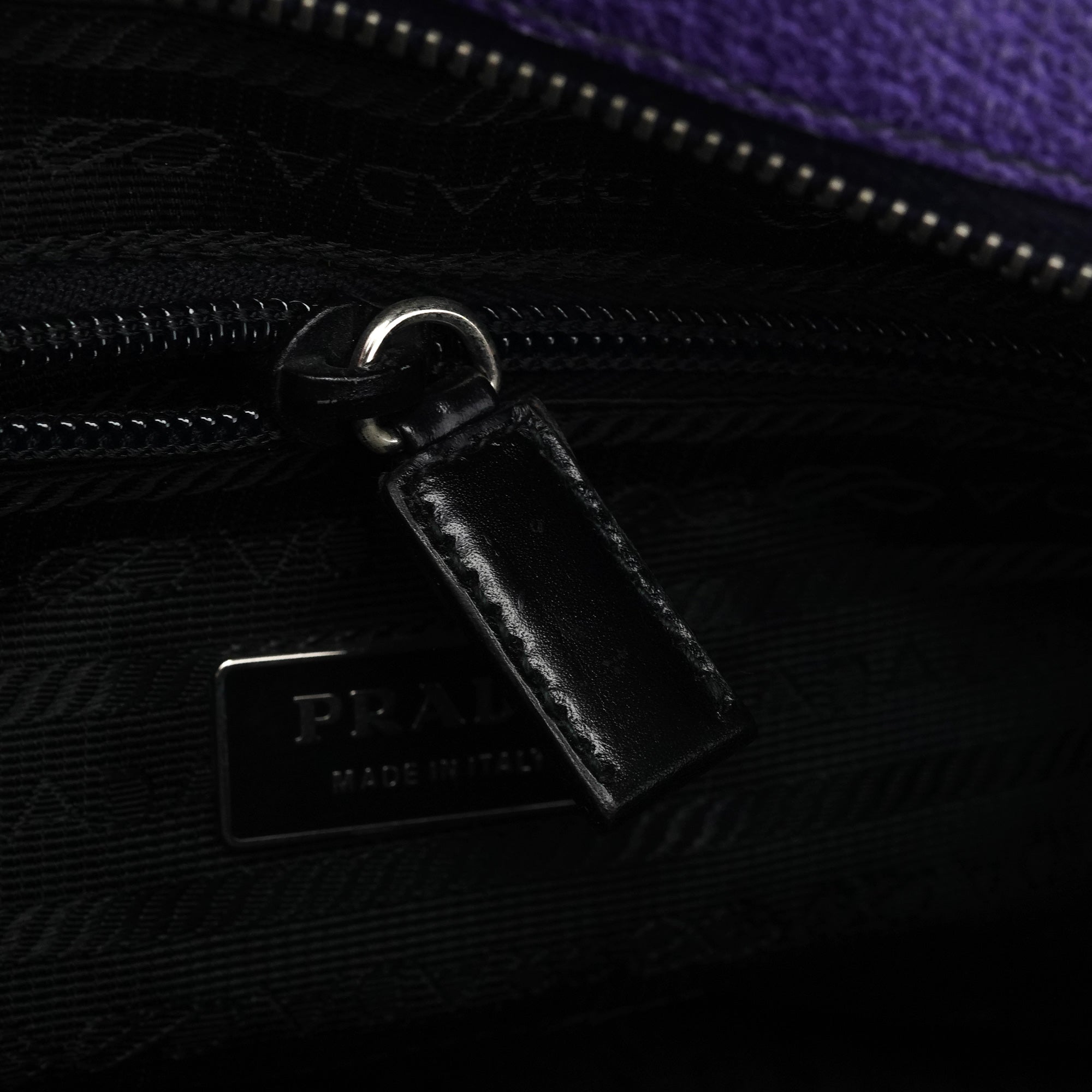 Prada Spring 2000 Purple Leather Shoulder Bag