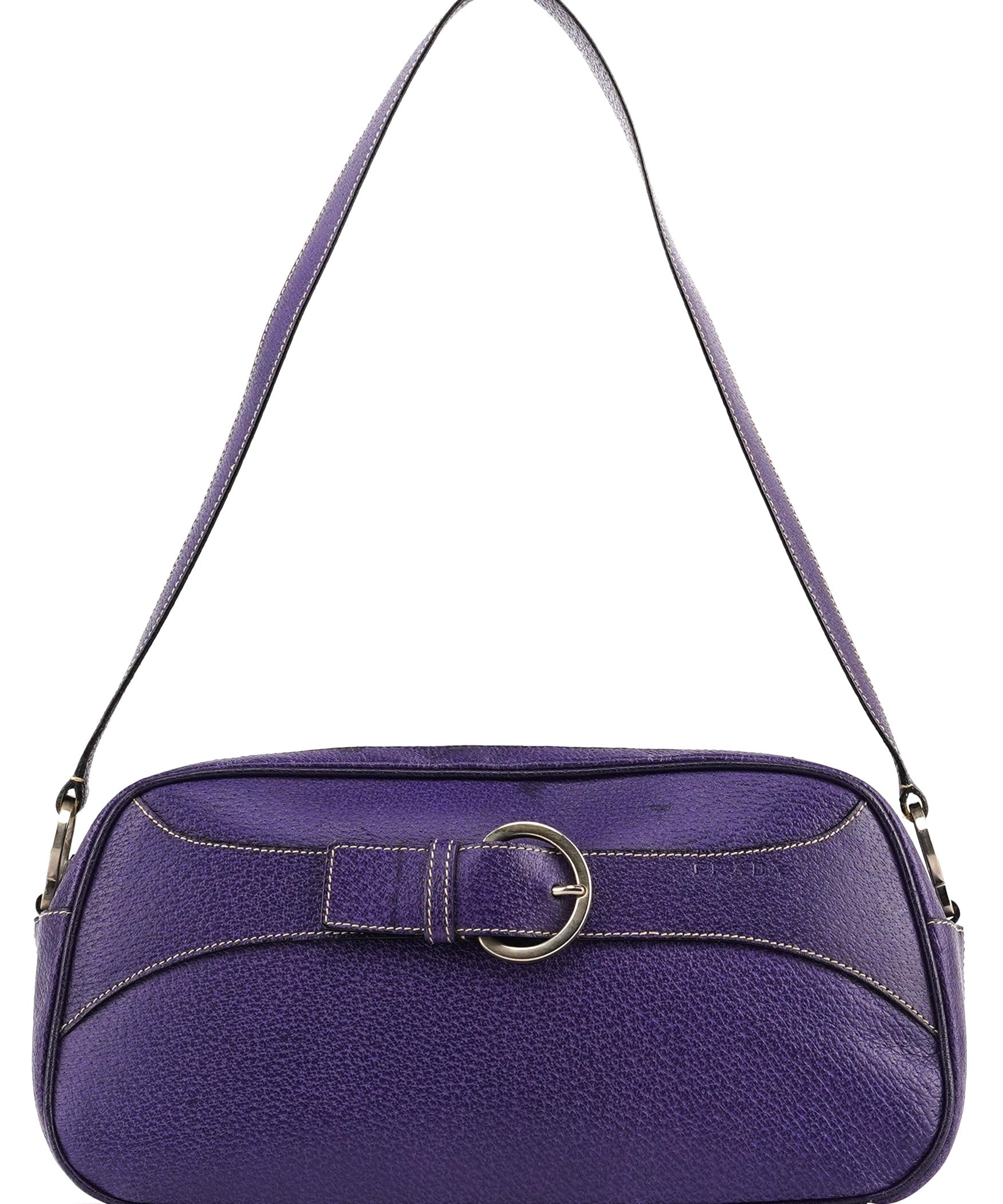 Prada Spring 2000 Purple Leather Shoulder Bag
