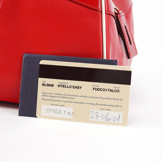 Prada Spring 2000 Red Calfskin Bowling Bag