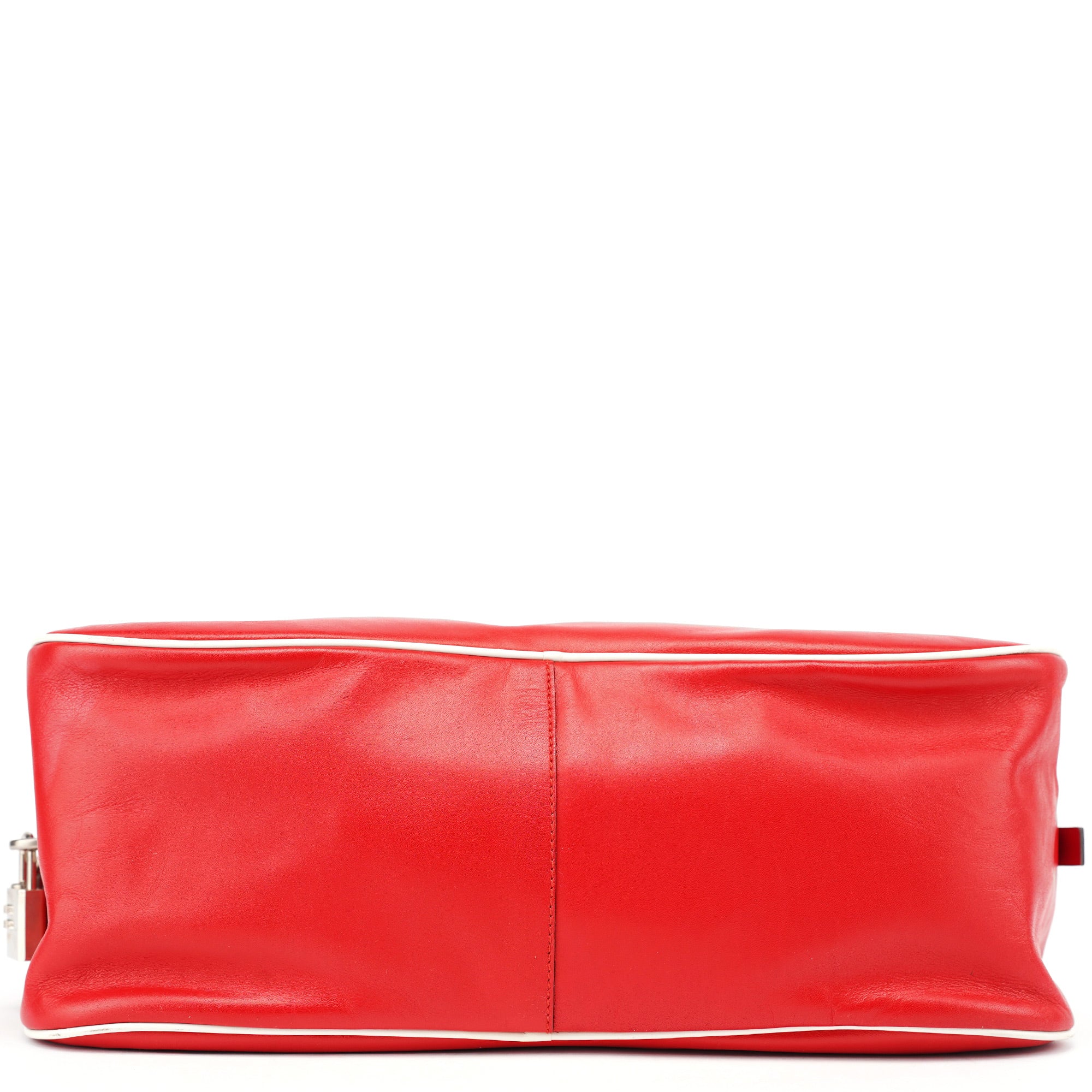 Prada Spring 2000 Red Calfskin Bowling Bag