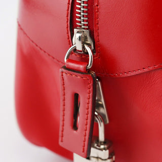 Prada Spring 2000 Red Calfskin Bowling Bag