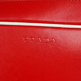 Prada Spring 2000 Red Calfskin Bowling Bag