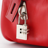 Prada Spring 2000 Red Calfskin Bowling Bag