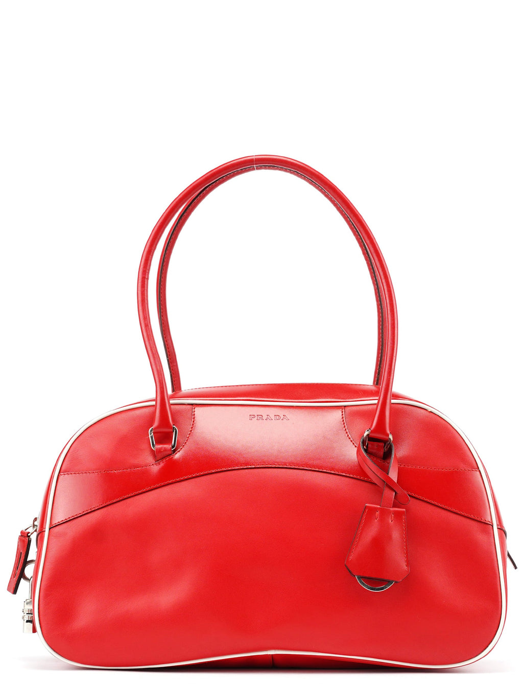 Prada Spring 2000 Burgundy Calfskin Bowling Bag – Rediscover Vintage