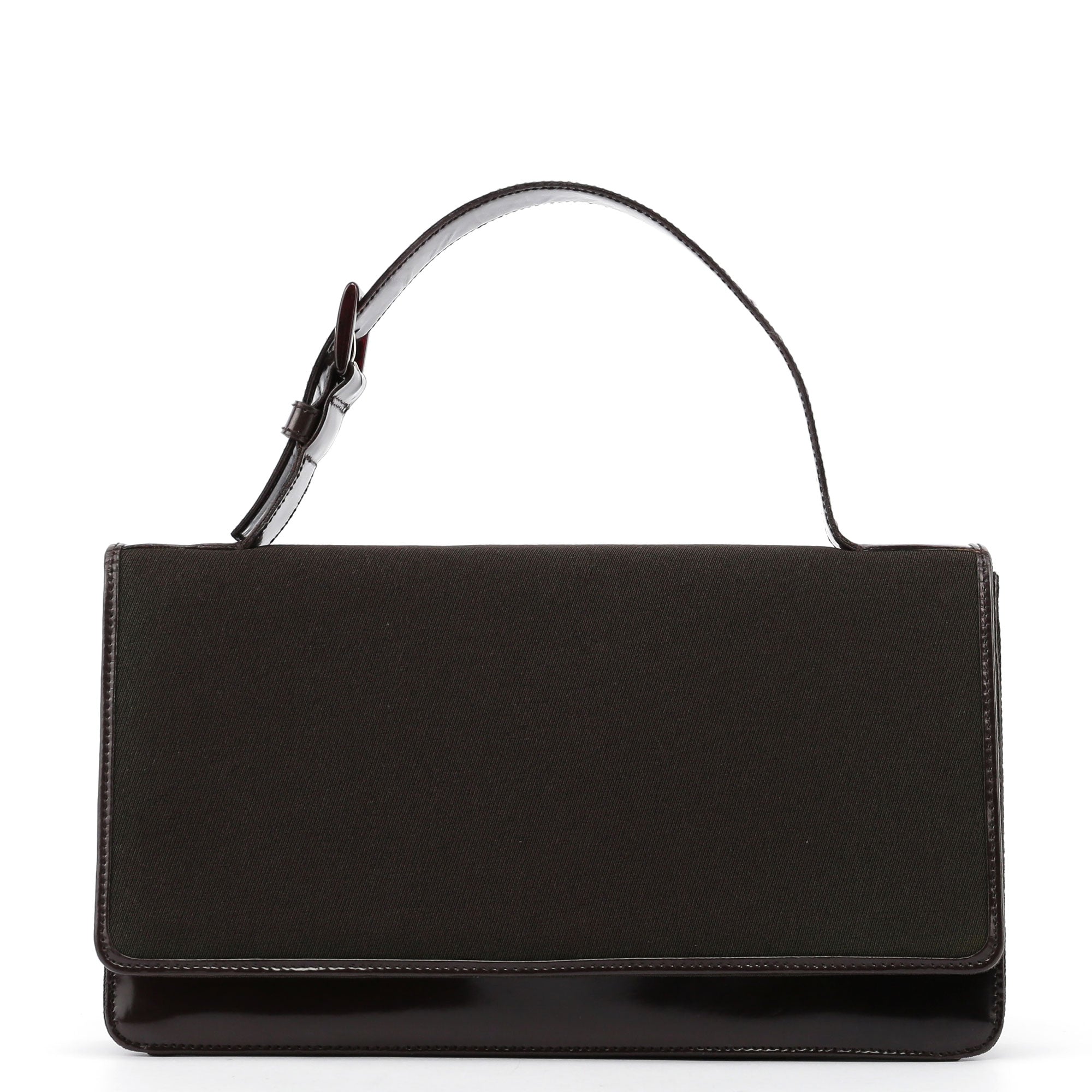 Prada Tessuto Spazzolato Top Handle Bag