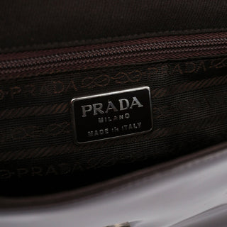 Prada Tessuto Spazzolato Top Handle Bag