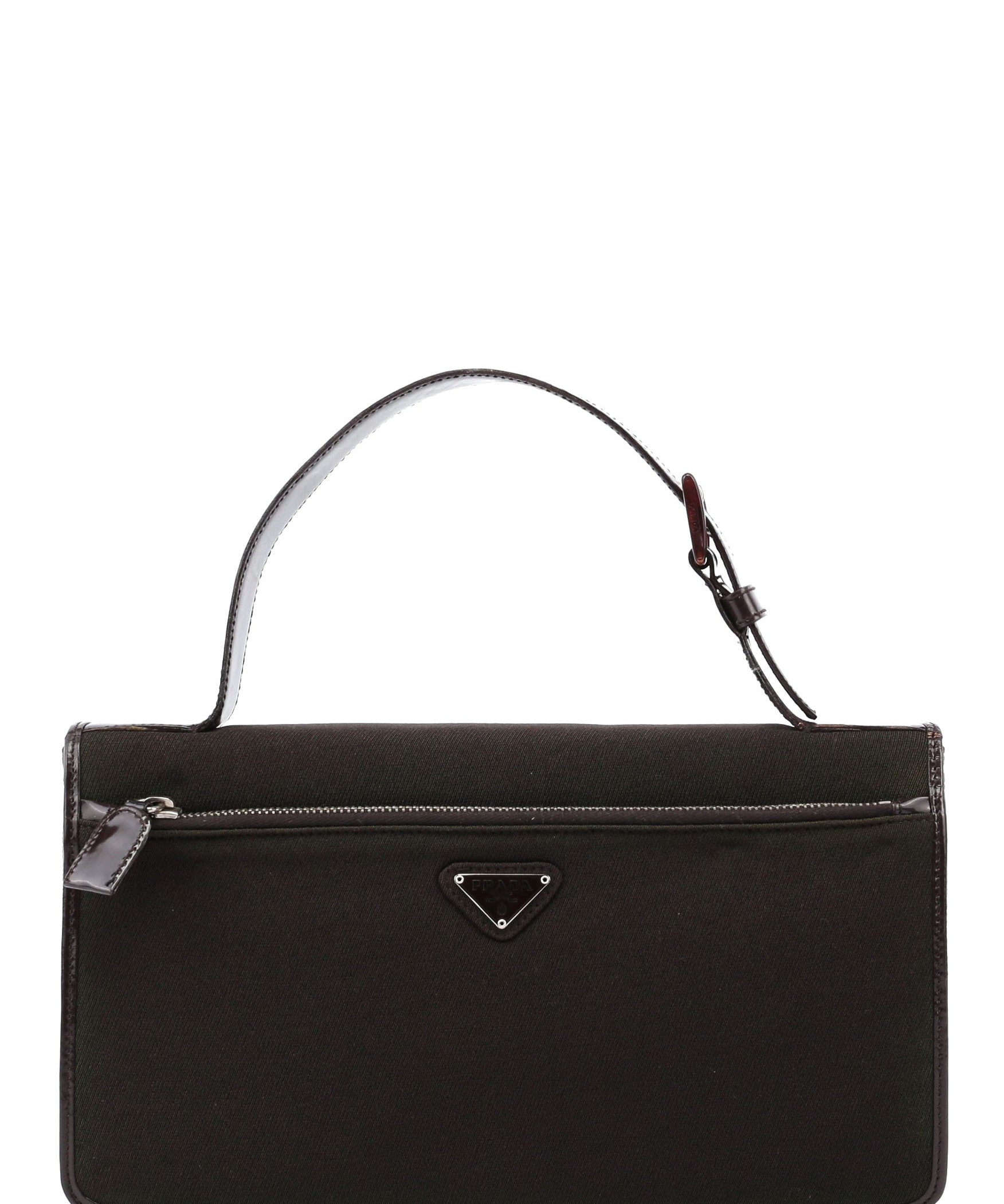 Prada Tessuto Spazzolato Top Handle Bag