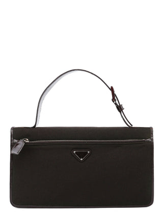 Prada Tessuto Spazzolato Top Handle Bag