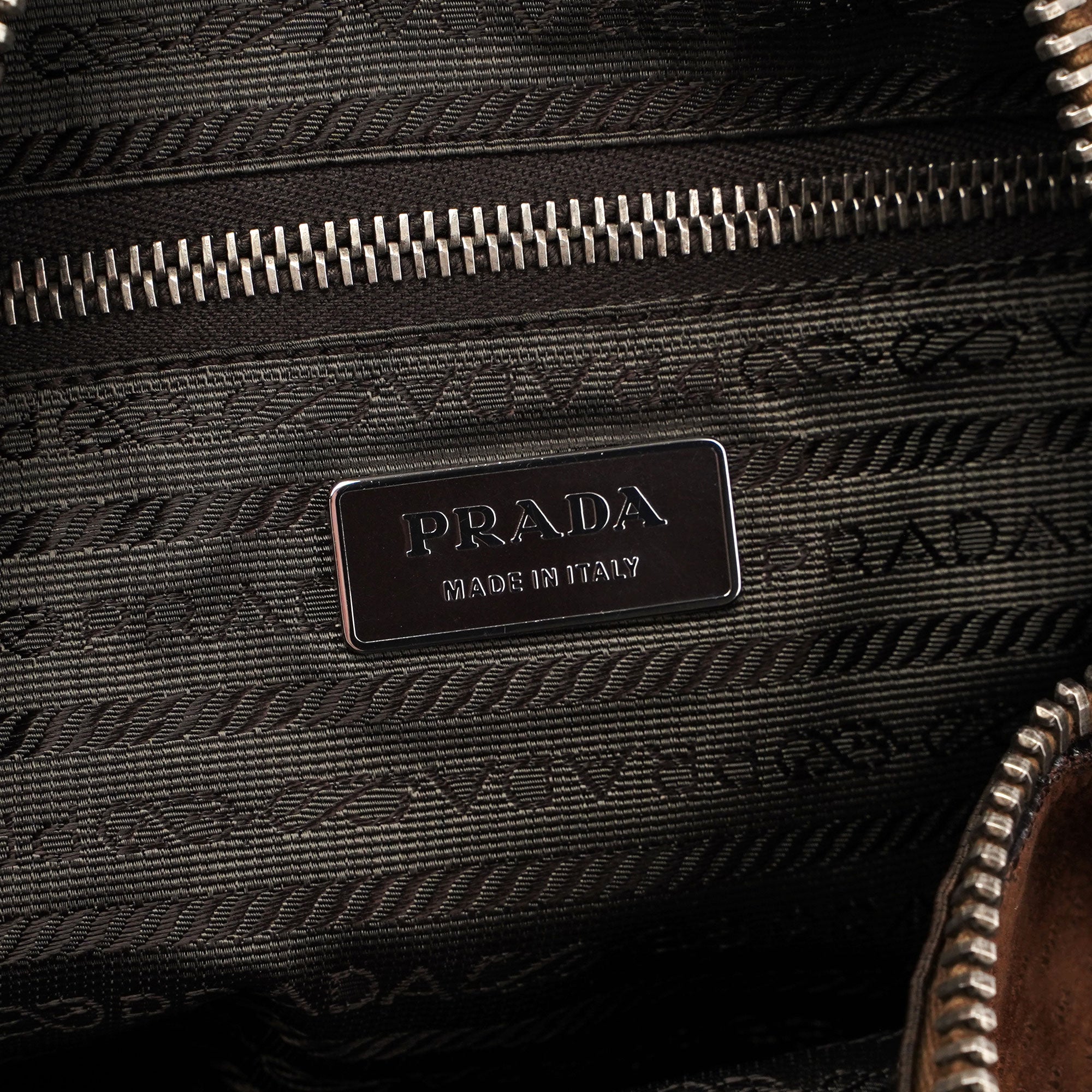 Prada Textured Leather Shoulder Bag