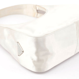 Prada White Satin 1998 Asim Bag